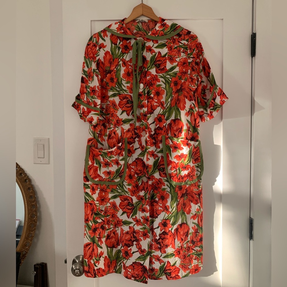 Vintage 1960s Duster / Long Cardigan - Size M